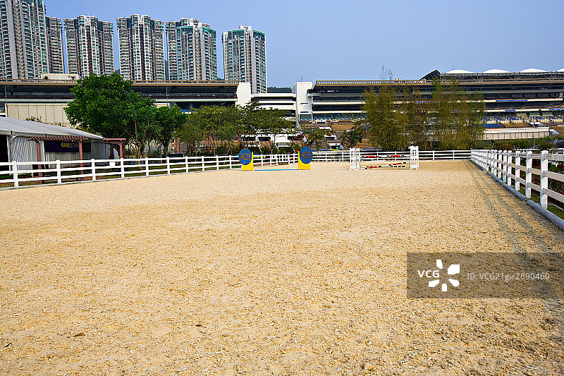 香港奥运马术比赛场,香港,中国,双鱼河和沙田图片素材