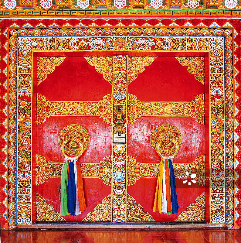 甘孜藏族装饰,四川,中国图片素材