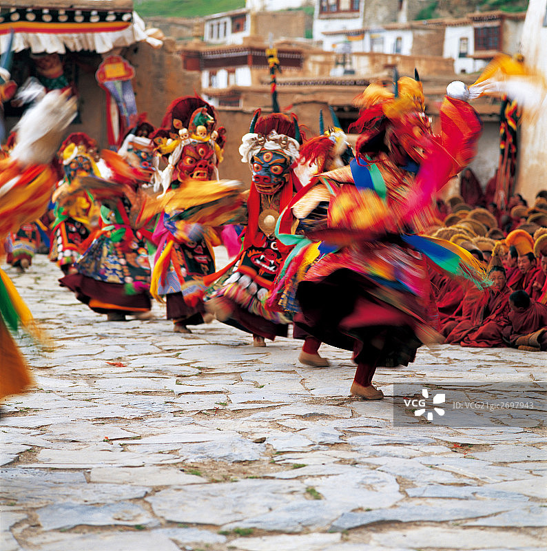 西藏庆祝,甘孜,四川,中国图片素材