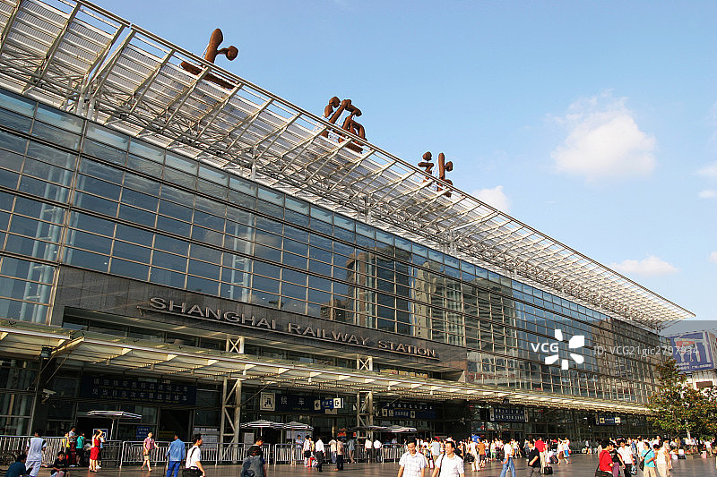 上海火车站图片素材