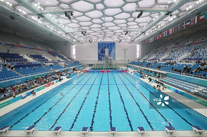 水立方内部图片素材