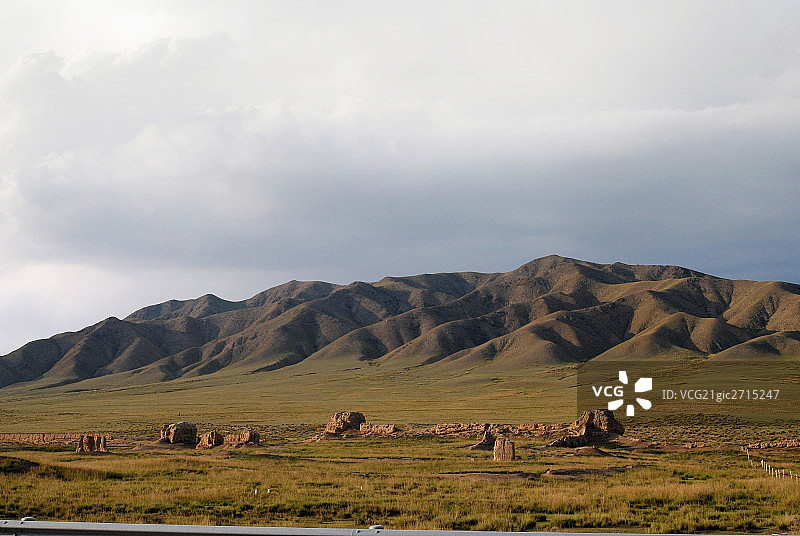 甘肃山丹县古长城图片素材