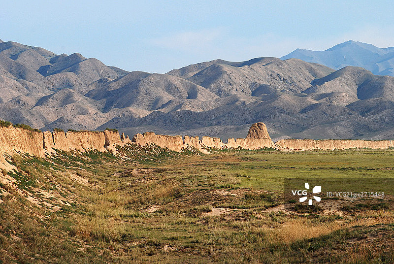甘肃山丹县古长城图片素材