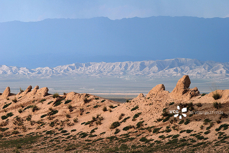 甘肃山丹县古长城图片素材