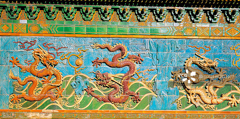 九龙壁图片素材