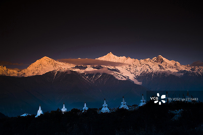 云南、德钦、香格里拉、梅里雪山、图片素材