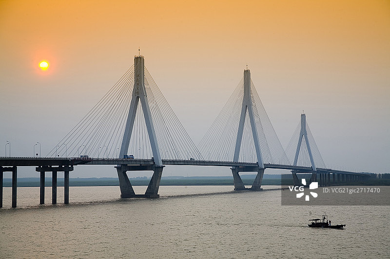 湖南、岳阳、洞庭桥、洞庭湖桥、图片素材