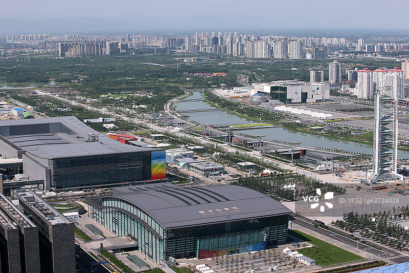 奥运公园地区鸟瞰图片素材