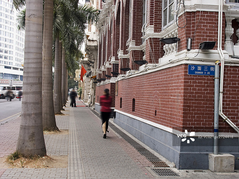 广州沙面租界老街图片素材