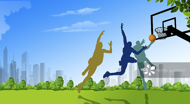 会项目篮球合成片图片素材