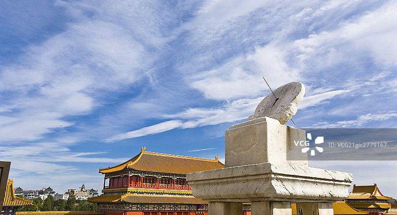 中国,北京,故宫,日晷图片素材