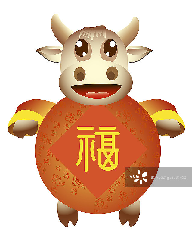 插画牛图片素材