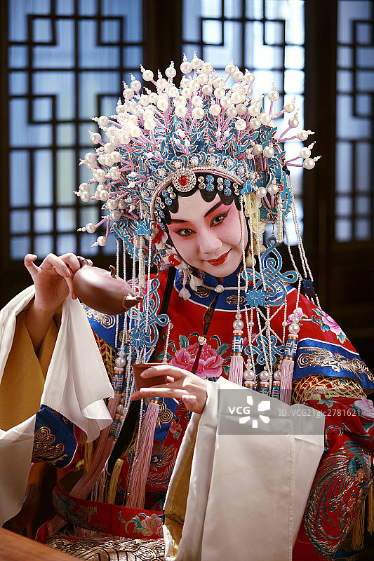 贵妃喝茶图片素材