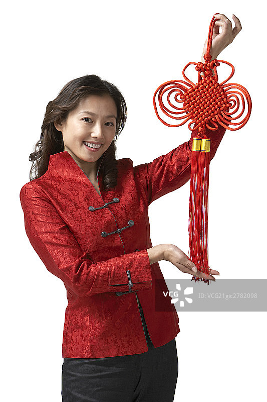 妈妈手拿中国结图片素材