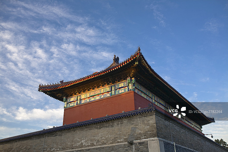 天坛古朴建筑屋檐图片素材