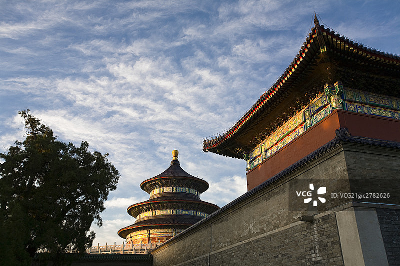 天坛古朴建筑图片素材