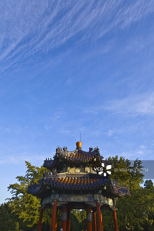 天坛古朴建筑亭子图片素材