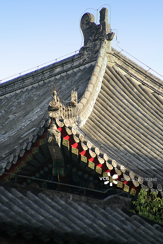 北京大学,屋顶图片素材
