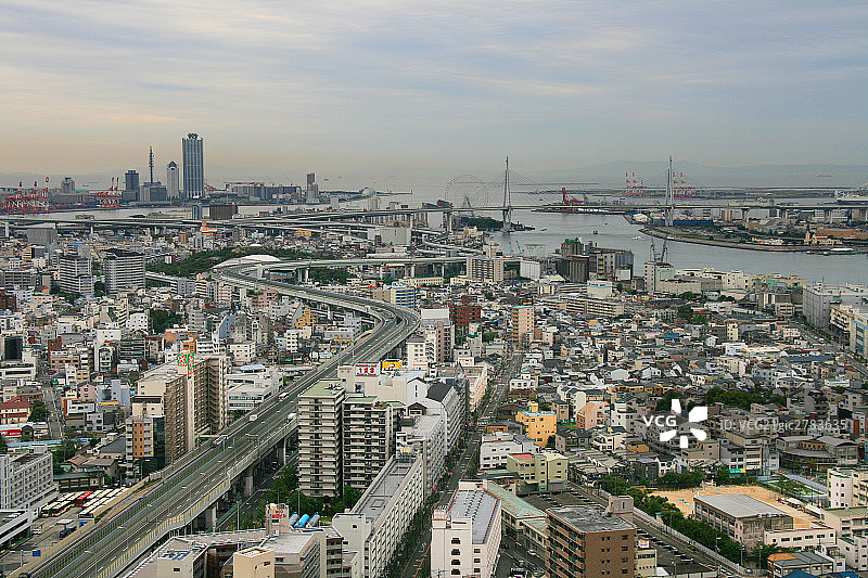 俯视日本城市图片素材