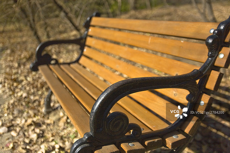 公园长椅特写图片素材
