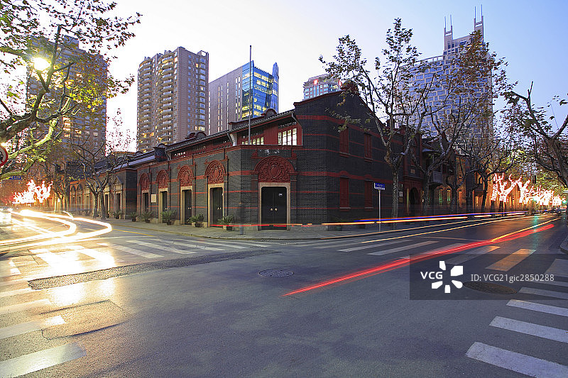 上海新天地商业区图片素材