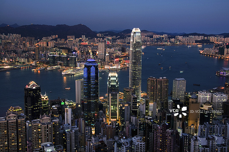 香港夜景图片素材