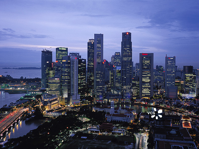 新加坡夜景图片素材