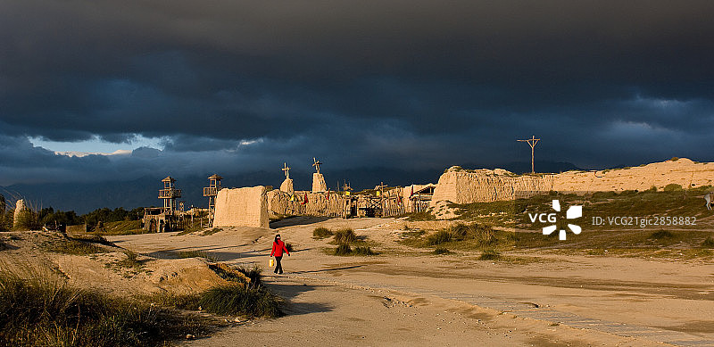 中国银川西部影视城风光图片素材