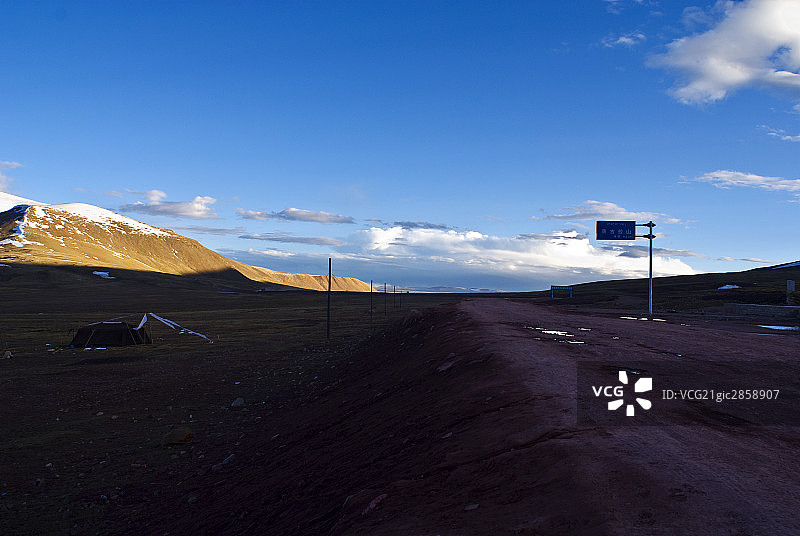 唐古拉山口,路牌图片素材