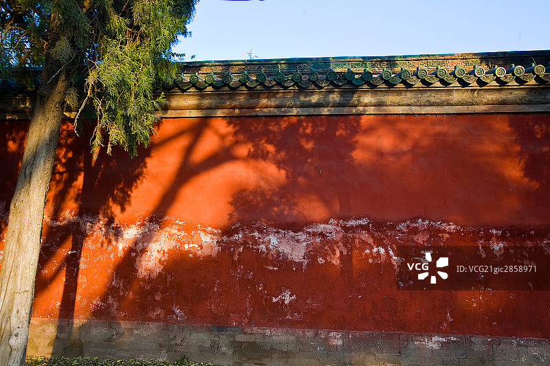 地坛公园围墙图片素材