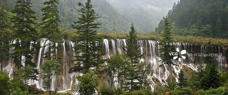 中国,四川,九寨沟,诺日朗瀑布图片素材