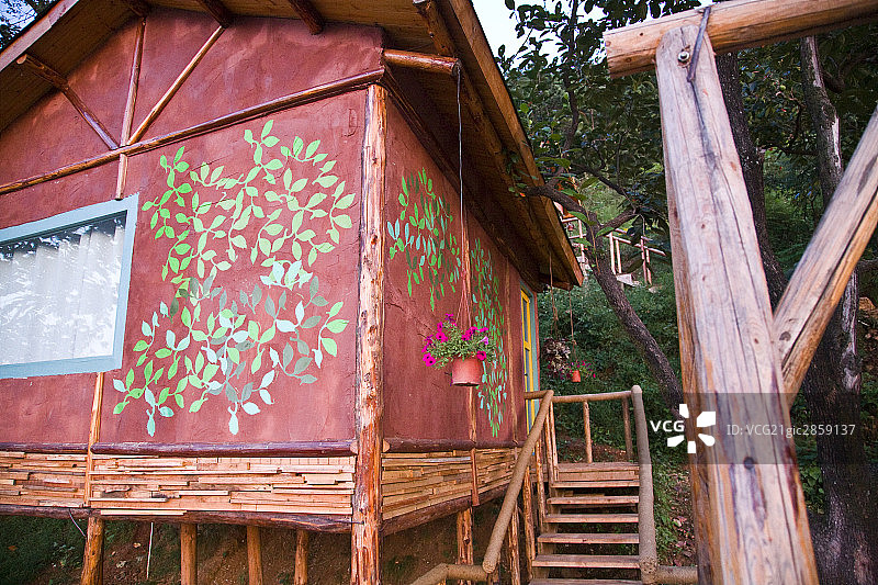 山林小屋图片素材