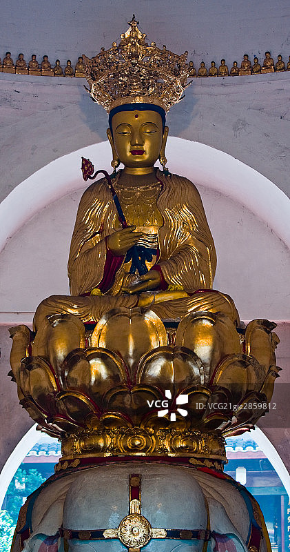 中国,四川峨眉山,万年寺,佛像图片素材