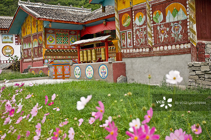 中国,四川,九寨沟,荷叶寨图片素材