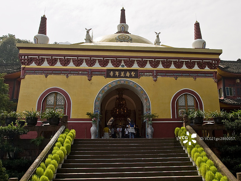 中国,四川峨眉山,报国寺图片素材