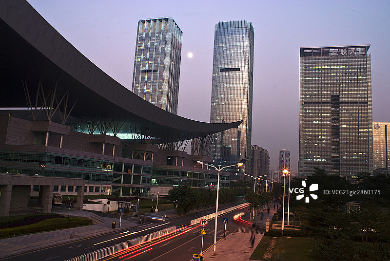 中国,深圳,城市夜景图片素材