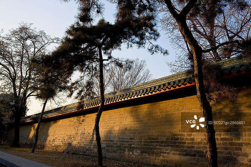 地坛公园围墙图片素材