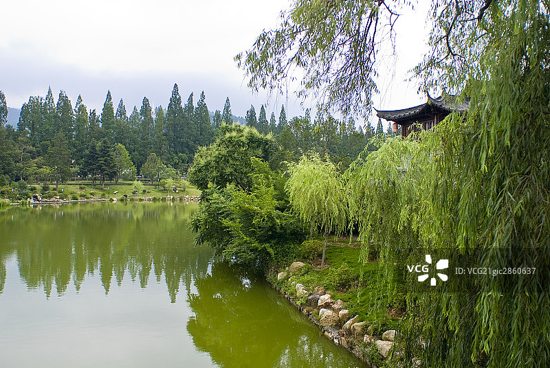 中国,井冈山,花园,湖图片素材