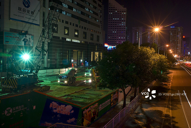 中国,深圳,城市夜景图片素材