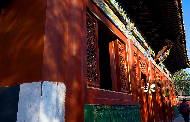 雍和宫宫殿外景图片素材