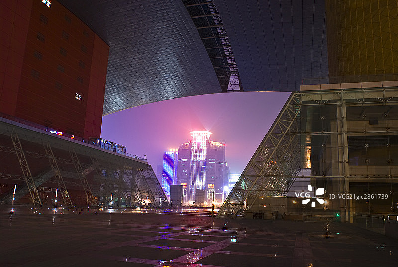 中国,深圳,城市夜景图片素材