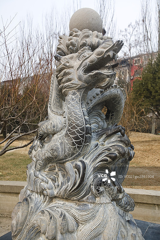 北京动物园内雕塑图片素材