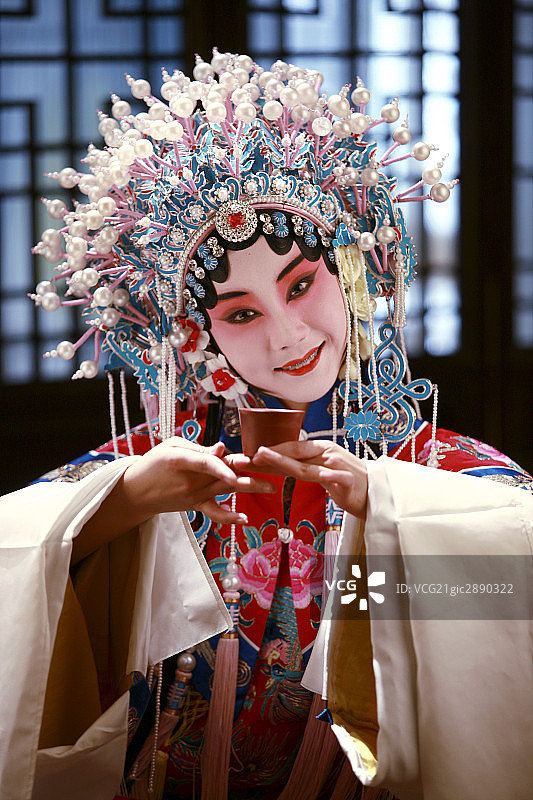 贵妃喝茶图片素材