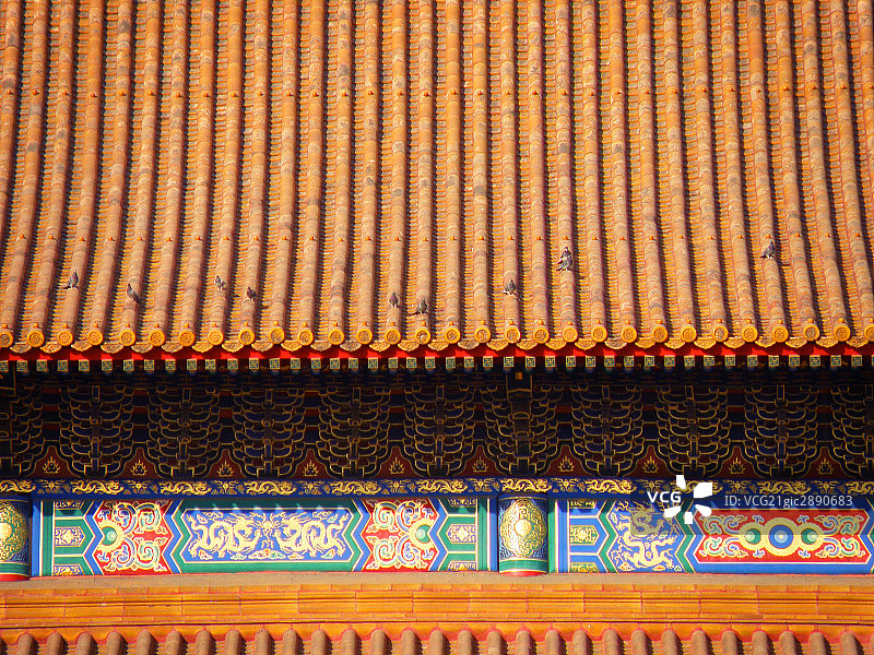 中国,北京,故宫,红墙碧瓦图片素材