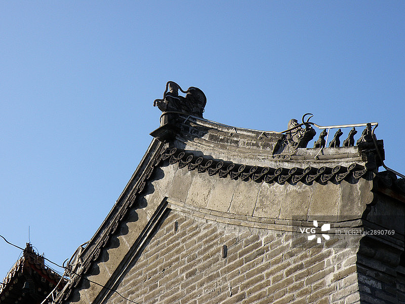 雍和宫宫殿屋檐图片素材