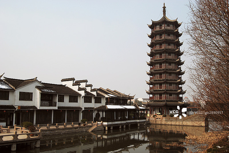 周庄,建筑,塔图片素材