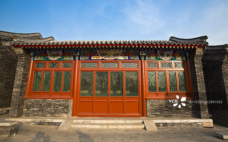 北京,南锣鼓巷,四合院图片素材