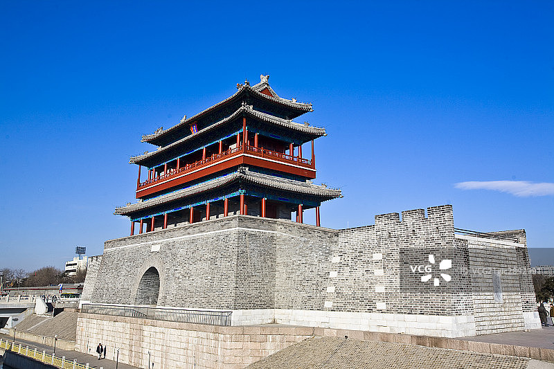 北京永定门城楼图片素材
