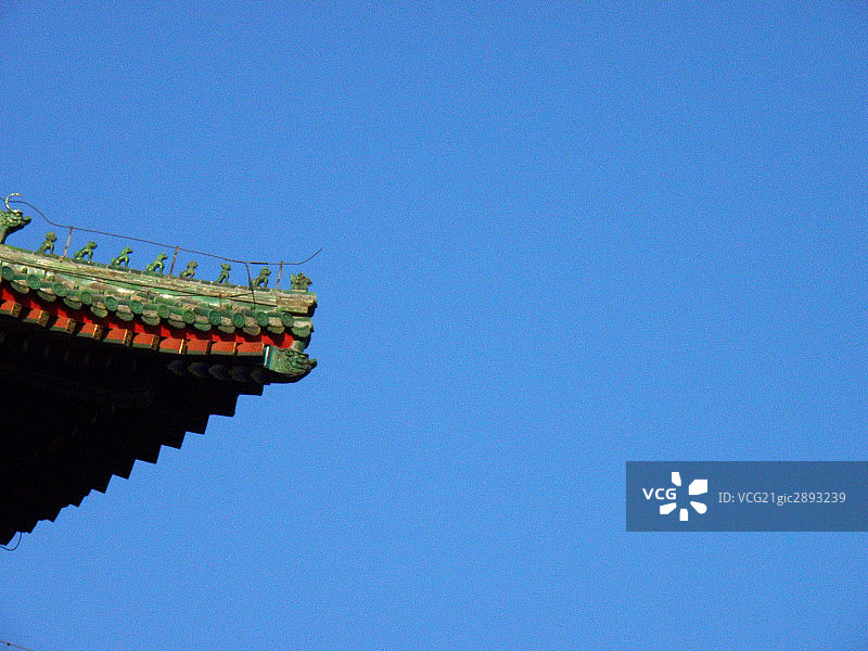 北京鼓楼顶部边檐图片素材