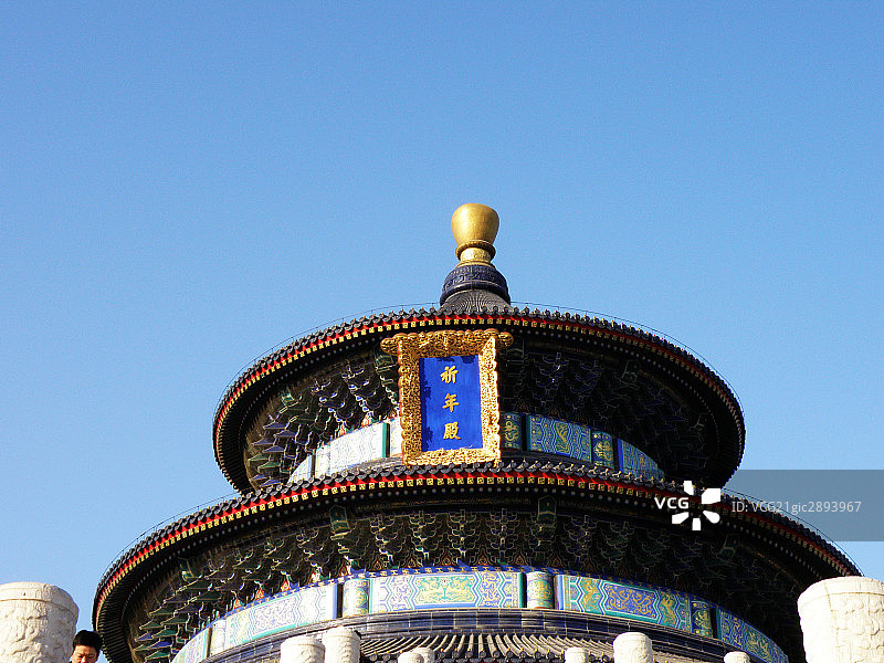 中国,北京,天坛祈年殿,匾额图片素材